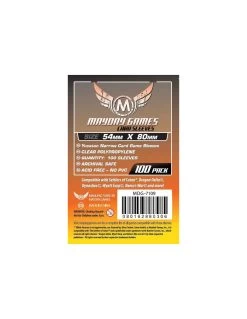 Mayday: 54mm X 80mm: Yucatan Narrow Card Game Sleeves (100 Stuks)