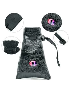 Black Leatherette Changeling Eye Dice Bag