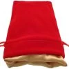 Dice Bag Red Velvet Dice Bag With Gold Satin Lining 4x6 -Speelgoed Winkel dice bag red velvet dice bag with gold satin lining 4x6 1