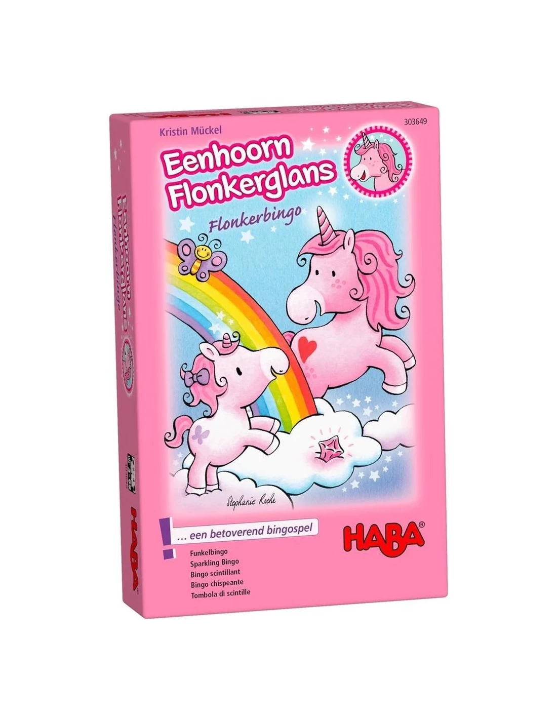 Haba Eenhoorn Flonkerglans: Flonkerbingo 3 Haba Eenhoorn Flonkerglans: Flonkerbingo
