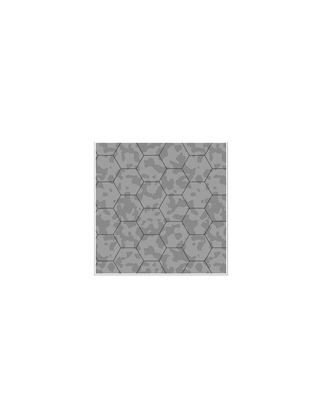 Gaming Paper: Gray 1" Hexagon Roll 3 Gaming Paper: Gray 1" Hexagon Roll