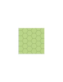 Gaming Paper: Green 1" Hexagon Roll