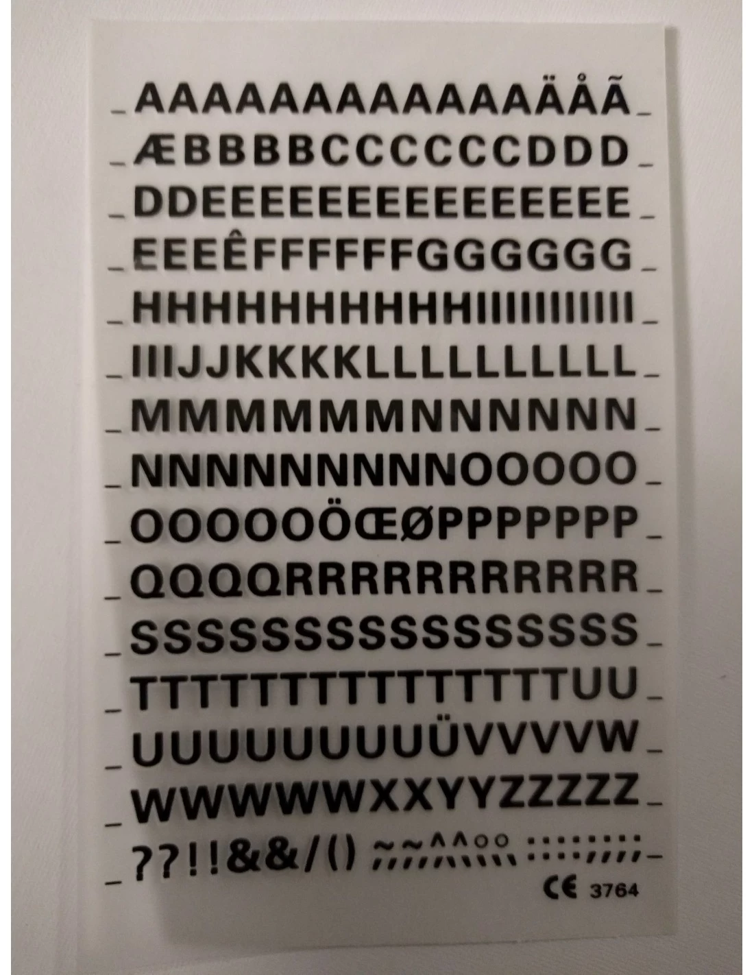 Rub-on Alfabet 3 Rub-on Alfabet
