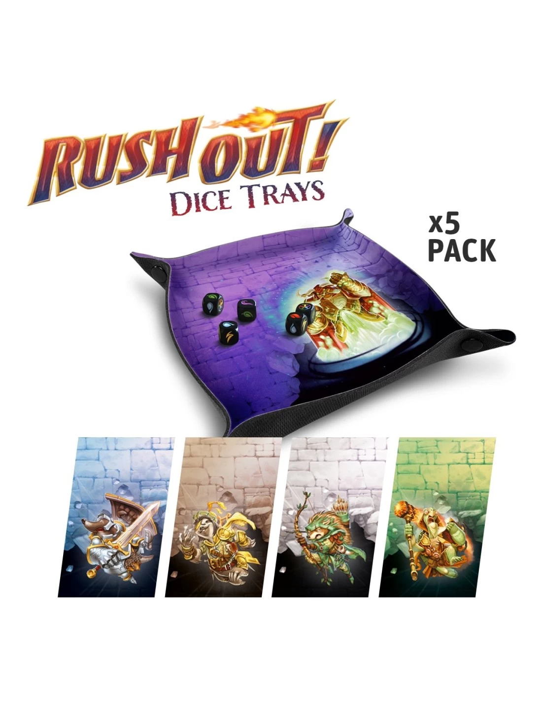 Rush Out! Dice Trays (5 Stück) 3 Rush Out! Dice Trays (5 Stück)