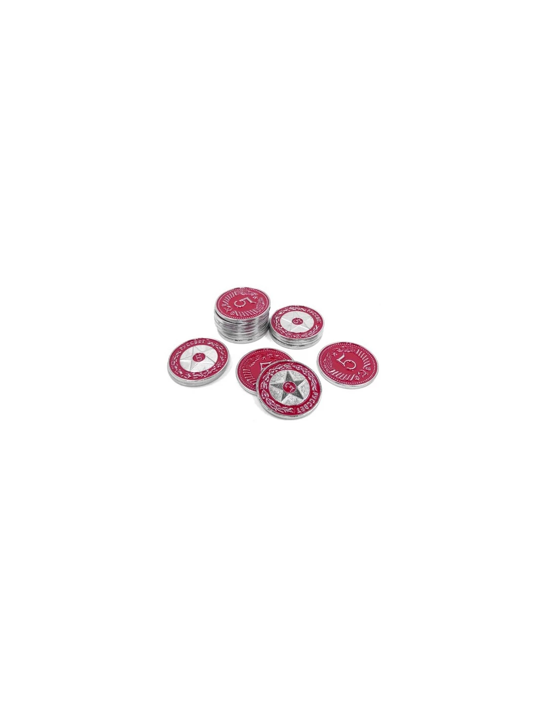 Stonemaier Games Scythe Promo 17 -15 Metal $5 Red Coins 3 Stonemaier Games Scythe Promo 17 -15 Metal $5 Red Coins