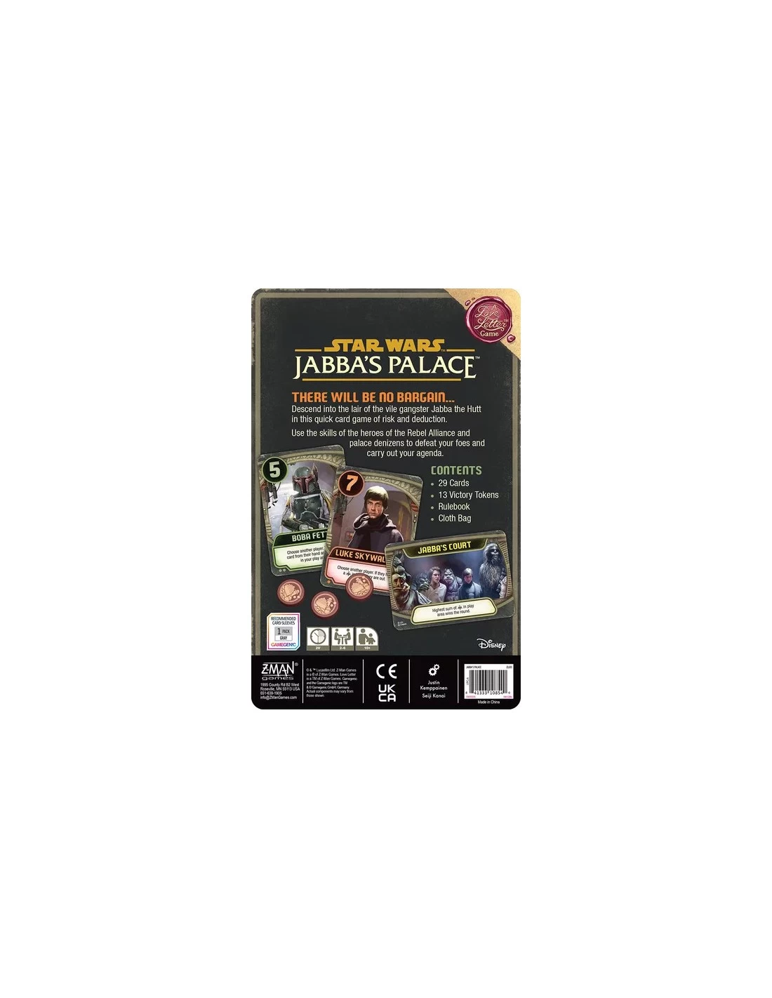 Z-Man Games Star Wars: Jabba's Palace – A Love Letter Game 4 Z-Man Games Star Wars: Jabba's Palace – A Love Letter Game - Afbeelding 2